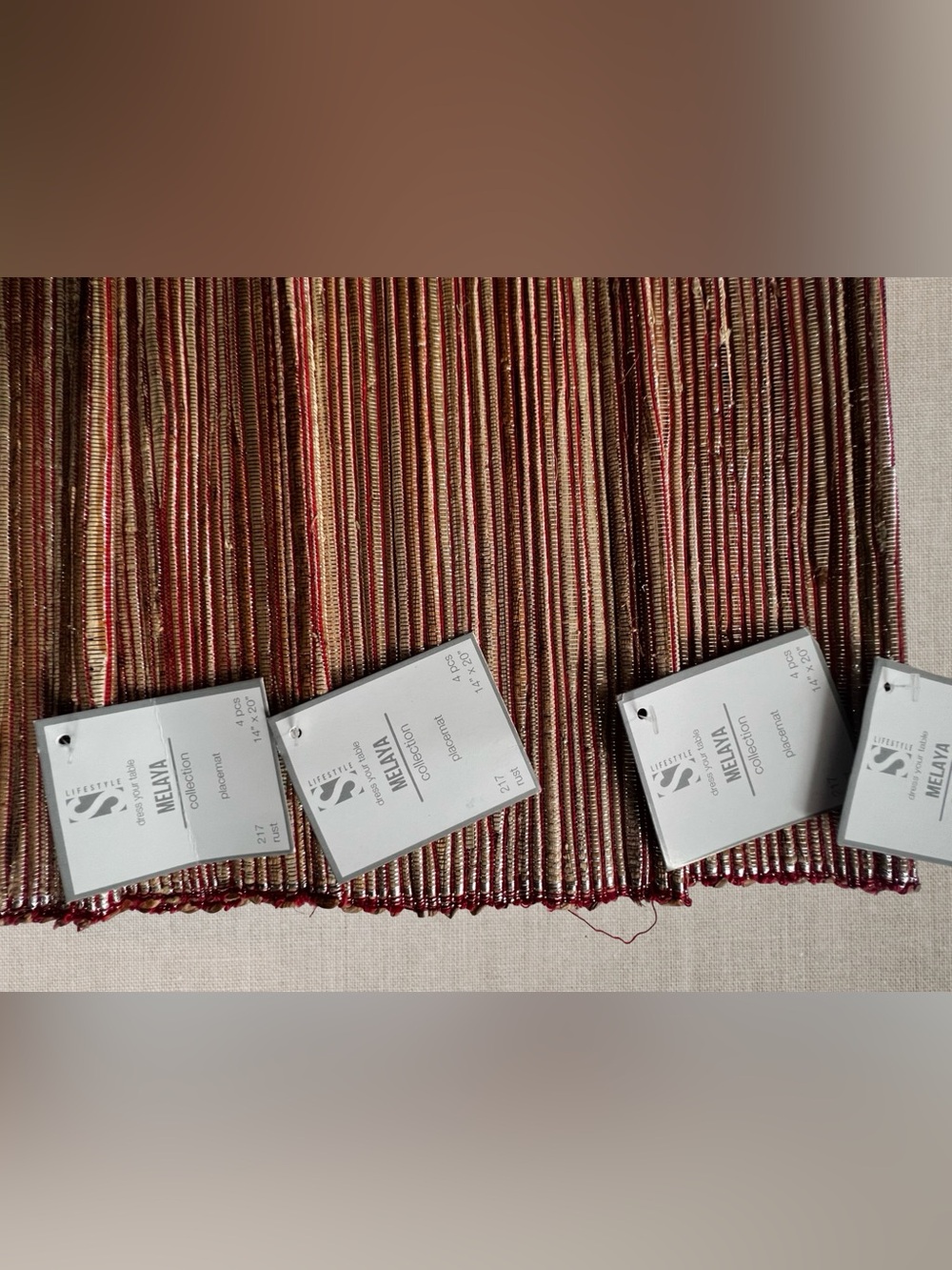 Lifestyle Melaya Collection Placemats - Set of 4